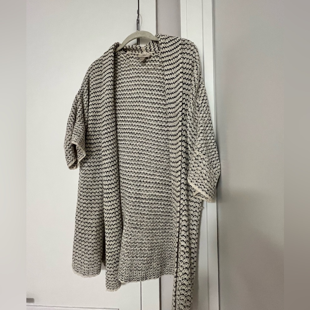 Short sleeve oversized cardigan